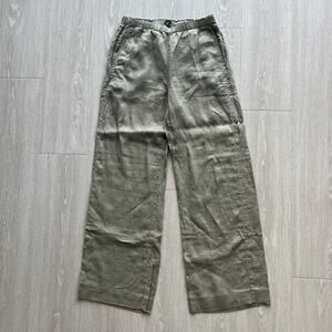 J Crew Stratus Pant In Linen Womens XXS Flaw